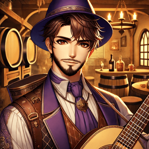 Sebastian Versecraft, a poetic bard who writes lyrical recaps of dramatic moments